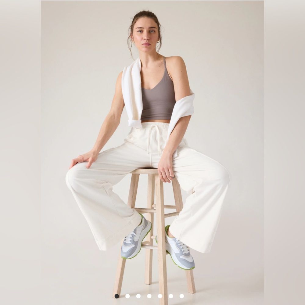 Athleta Retroterry Wide Leg Cargo Pant // Magnolia White
